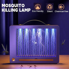 Cargar imagen en el visor de la galería, Lámpara Antimosquitos Eléctrica Recargable UV – Trampa Silenciosa sin Químicos para Interior y Exterior (Blanca)

