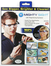 Cargar imagen en el visor de la galería, Gafas con Aumento LED Mighty Sight – Lentes con Luz y Aumento 160% para Visión Precisa
