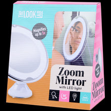 Cargar imagen en el visor de la galería, Espejo de Maquillaje con Luz LED y Aumento 5X – Portátil y Regulable
