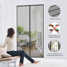 Cargar imagen en el visor de la galería, Cortina Magnética Antimosquitos - Mosquitera  Negro
