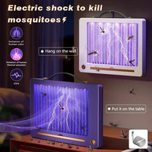 Cargar imagen en el visor de la galería, Lámpara Antimosquitos Eléctrica Recargable UV – Trampa Silenciosa sin Químicos para Interior y Exterior (Blanca)
