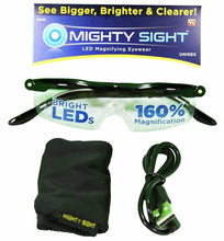 Cargar imagen en el visor de la galería, Gafas con Aumento LED Mighty Sight – Lentes con Luz y Aumento 160% para Visión Precisa
