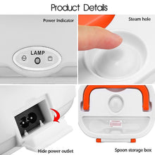 Cargar imagen en el visor de la galería, Fiambrera Eléctrica Portátil 220V/12V – Calienta Comida para Casa, Oficina y Coche
