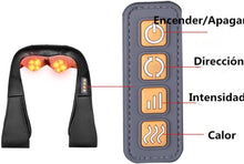 Cargar imagen en el visor de la galería, Masajeador Cervical 3D con Calor Infrarrojo – Alivio de Tensión y Dolor en Cuello y Hombros
