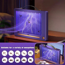 Cargar imagen en el visor de la galería, Lámpara Antimosquitos Eléctrica Recargable UV – Trampa Silenciosa sin Químicos para Interior y Exterior (Blanca)
