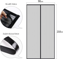Cargar imagen en el visor de la galería, Cortina Magnética Antimosquitos - Mosquitera  Negro
