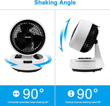 Cargar imagen en el visor de la galería, Ventilador Turbo de Mesa Silencioso 3D – Oscilación, Temporizador y Mando a Distancia
