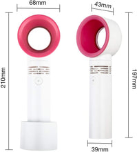 Cargar imagen en el visor de la galería, Ventilador Portátil sin Aspas USB – Mini Enfriador de Mano Silencioso con 3 Velocidades
