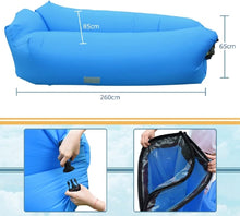 Cargar imagen en el visor de la galería, Sofá Inflable Portátil Impermeable con Cojines – Asiento Hinchable para Playa, Camping, Piscina y Jardín
