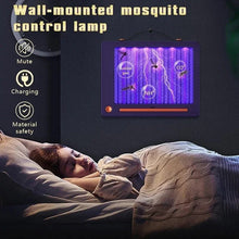 Cargar imagen en el visor de la galería, Lámpara Antimosquitos Eléctrica Recargable UV – Trampa Silenciosa sin Químicos para Interior y Exterior (Blanca)
