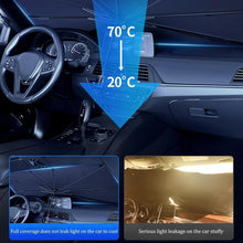 Cargar imagen en el visor de la galería, Parasol de Coche Plegable – Protección Solar para Parabrisas, Fácil de Usar
