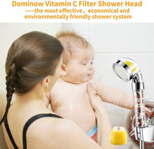 Cargar imagen en el visor de la galería, Cabezal de Ducha con Filtro de Vitamina C – Alcachofa con Aroma a Limón y Efecto Spa
