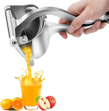 Cargar imagen en el visor de la galería, Exprimidor Manual de Acero Inoxidable – Para Limón y Naranja con Filtro Desmontable
