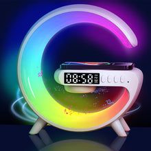 Cargar imagen en el visor de la galería, Lámpara de Escritorio LED con Carga Inalámbrica, Altavoz Bluetooth y Despertador

