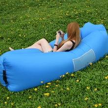 Cargar imagen en el visor de la galería, Sofá Inflable Portátil Impermeable con Cojines – Asiento Hinchable para Playa, Camping, Piscina y Jardín
