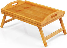 Cargar imagen en el visor de la galería, Bandeja de Cama Plegable de Bambú – Mesa Portátil para Desayuno, Portátil y Sofá
