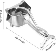 Cargar imagen en el visor de la galería, Exprimidor Manual de Acero Inoxidable – Para Limón y Naranja con Filtro Desmontable
