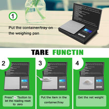 Cargar imagen en el visor de la galería, Báscula Digital de Precisión 500g x 0.01g – Compacta, Portátil y Multifunción
