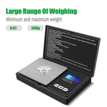 Cargar imagen en el visor de la galería, Báscula Digital de Precisión 500g x 0.01g – Compacta, Portátil y Multifunción
