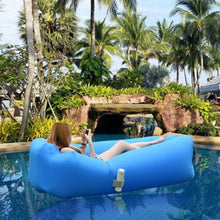 Cargar imagen en el visor de la galería, Sofá Inflable Portátil Impermeable con Cojines – Asiento Hinchable para Playa, Camping, Piscina y Jardín
