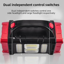 Cargar imagen en el visor de la galería, Foco LED Solar Recargable – Linterna de Camping con 4 Modos de Luz, Gran Angular e Impermeable IP44 (USB + Solar)
