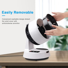 Cargar imagen en el visor de la galería, Ventilador Turbo de Mesa Silencioso 3D – Oscilación, Temporizador y Mando a Distancia
