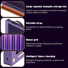 Cargar imagen en el visor de la galería, Lámpara Antimosquitos Eléctrica Recargable UV – Trampa Silenciosa sin Químicos para Interior y Exterior (Blanca)
