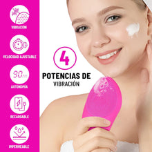Cargar imagen en el visor de la galería, Cepillo Limpiador Facial Eléctrico de Silicona – Exfoliante y Masajeador Recargable
