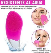 Cargar imagen en el visor de la galería, Cepillo Limpiador Facial Eléctrico de Silicona – Exfoliante y Masajeador Recargable
