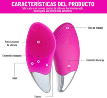 Cargar imagen en el visor de la galería, Cepillo Limpiador Facial Eléctrico de Silicona – Exfoliante y Masajeador Recargable
