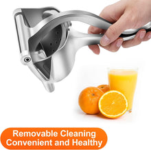 Cargar imagen en el visor de la galería, Exprimidor Manual de Acero Inoxidable – Para Limón y Naranja con Filtro Desmontable
