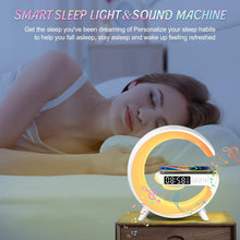 Cargar imagen en el visor de la galería, Lámpara de Escritorio LED con Carga Inalámbrica, Altavoz Bluetooth y Despertador

