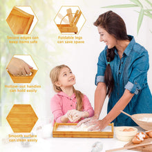 Cargar imagen en el visor de la galería, Bandeja de Cama Plegable de Bambú – Mesa Portátil para Desayuno, Portátil y Sofá
