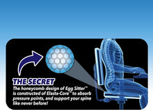 Cargar imagen en el visor de la galería, Cojín Egg Sitter con Funda Antideslizante – Asiento Transpirable y Alivio de Presión
