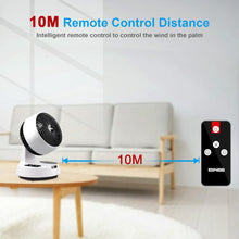 Cargar imagen en el visor de la galería, Ventilador Turbo de Mesa Silencioso 3D – Oscilación, Temporizador y Mando a Distancia

