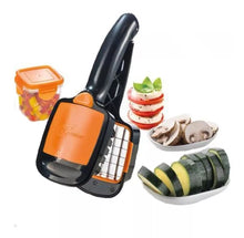 Cargar imagen en el visor de la galería, Cortador de Verduras 5 en 1 – Utensilio Multifunción para Cortar Frutas y Verduras
