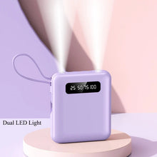 Cargar imagen en el visor de la galería, Power Bank 10000mAh con Cables Integrados – Batería Externa Portátil con Carga Rápida 2.1A
